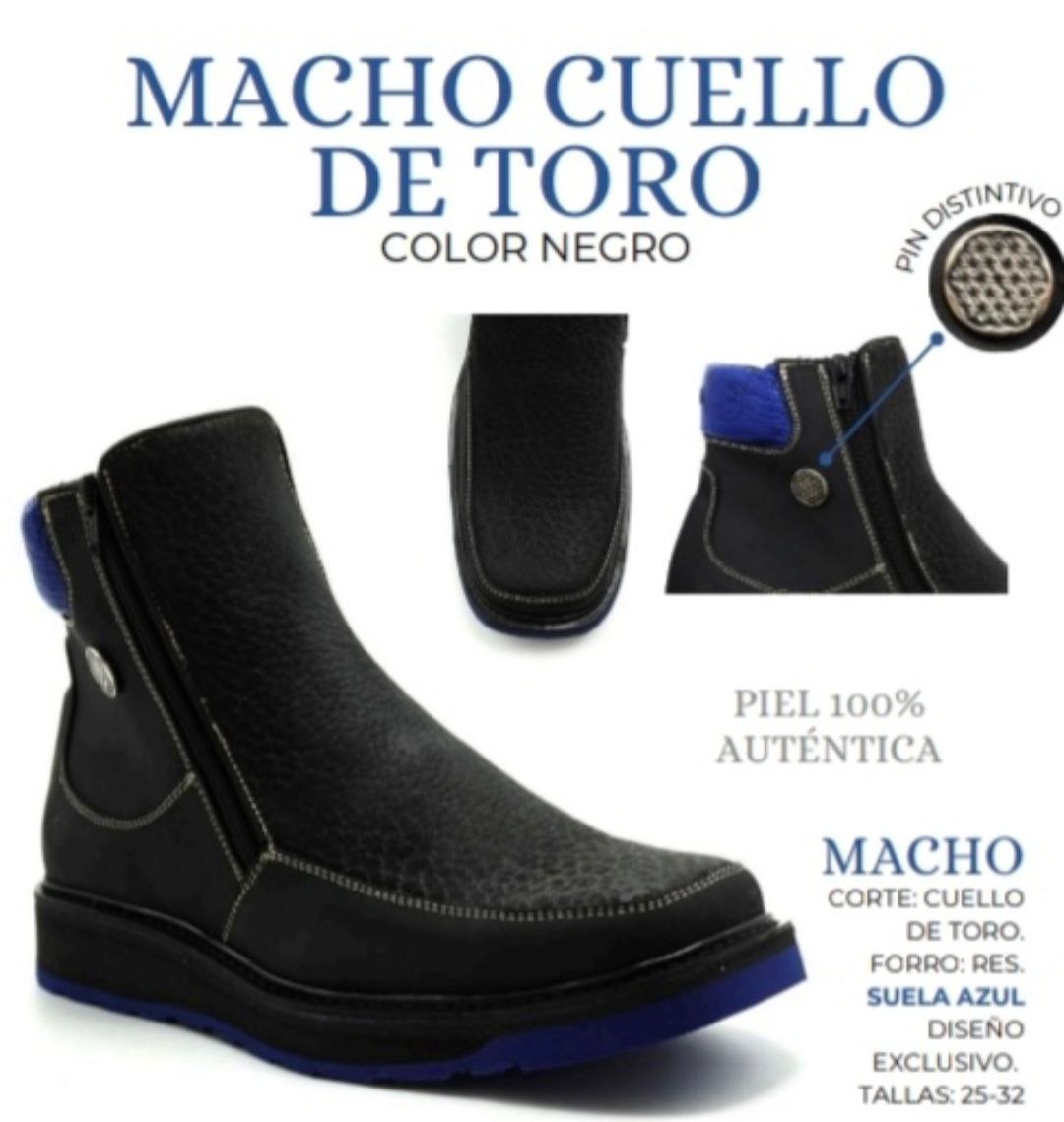 Botin de cuello de toro Macho