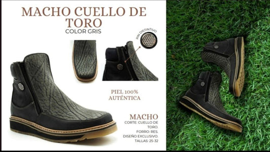 Botin de cuello de toro Macho