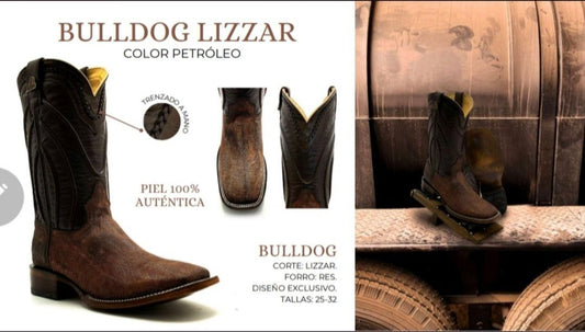 bota de piel de lizagarto