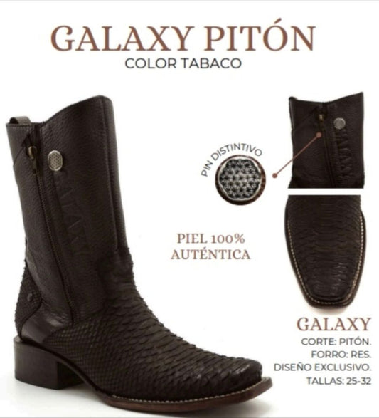 bota de piel de pitón Galaxy